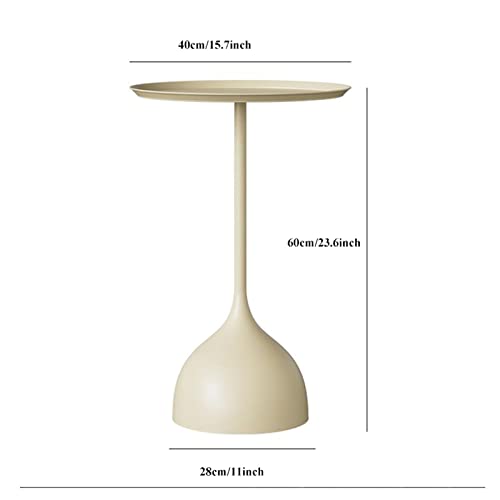 Structure métallique pour table basse ronde blanche robuste - 4