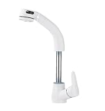Rubinetto Per Lavabo Rubinetto Per Lavabo Caldo E Freddo Per Uso Domestico Annerito Con Foro Singolo Per Pulizia Bidet Bianco
