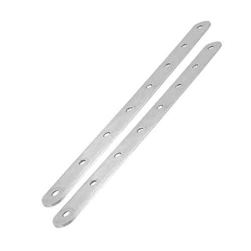 Housoutil 2 Piezas Código De Un Carácter Montar Bisagra Manejar Conectores De Balaustre Viga Abrazadera De Tubo Soportes De Arriostramiento Rectos Planos Marco De Matrícula Acero Inoxidable