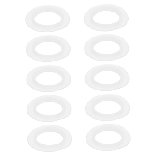 Anneome 10個シリコーン製浴槽排水口パッキン 耐久性防水シールリング 浴室用シンク密封ガスケット お風呂排水溝パッキン対応