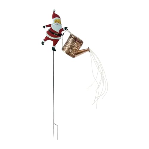 MagiDeal Luces solares de riego de Papá, Luces navideñas para Exteriores, Linterna Colgante con estaca para césped, Patio, Boda, Luces de Colores