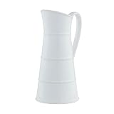 FAVRD Decorative Pitcher Vase with Handle Coffee Table Decor Flower Vase Shelf Décor Vase White Farm