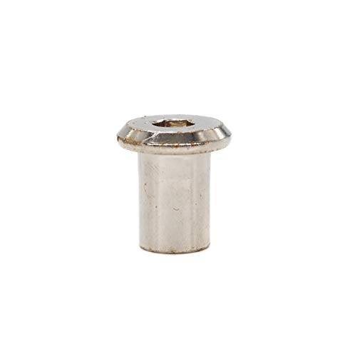 Binifimux Binifumux 20Pcs M8 X 15Mm Rivet Countersunk Hex Socket Cap Insert Nuts For Furniture Beds Nickel Plated thumb #1