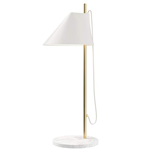 Preisvergleich Produktbild Yuh Table Lamp, Louis Poulsen, Tischleuchte Entworfen von GamFratesi (Weiß Messing Marmor)