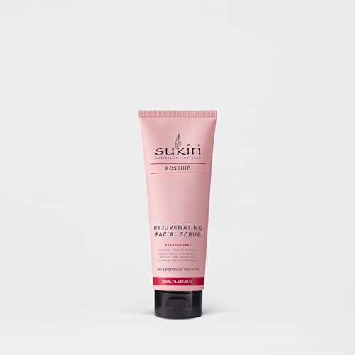 Sukin Rosehip Rejuvenating Facial Scrub, 125 ml - Image 4