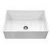 Houzer PTG-4300 WH Platus Series Apron-Front Fireclay Single Bowl Kitchen Sink, 33", White