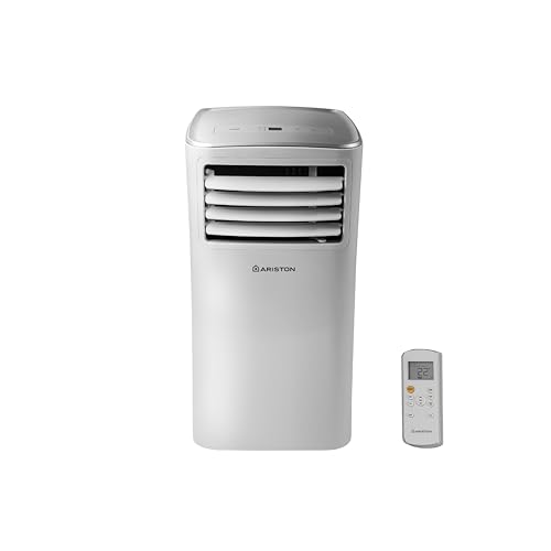 Ariston Mobis 9- Condizionatore Portatile con Tubo 9000 Btu 35,5x37,7x70,3 e Telecomando, Pinguino...