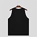 Mens Low Cut Tank Tops V Neck Quick Dry Sleeveless Workout Muscle Tops Bodybuilding Gym Breathable Beach Shirt Fashion Black