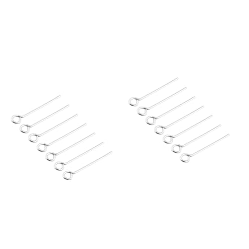 SEWACC 2sets Jewelry Making Accessories Stainless Steel Open Eye Pins 5x0.4x0.1cm DIY Jewelry Supplies Bulk Charms 200pcs*2