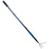 SILFISC Stainless Steel Stand Up Weed Puller Tool - 51" Long Ergonomic Handle with Easy-Eject Claw, No-Bend Weeding Tool for Deep Roots, Heavy Duty Garden Weeder for Hard Soil & Dandelions