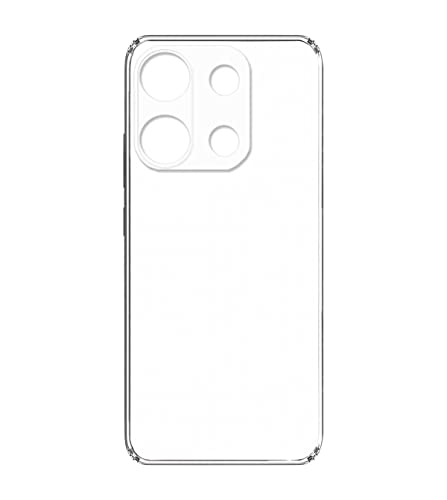 Image of Soft Silicone TPU Back Cover Compatible with Tecno Pop 7 Pro, Transparent