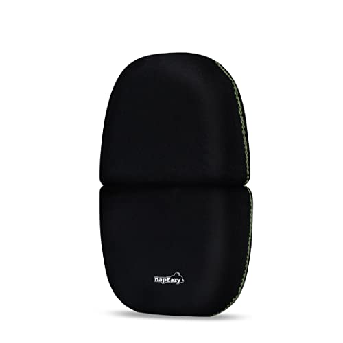 NAPEAZY-Black-Kiwi-Best-Travel-Pillow-for-Airplane-Flight-Train-Car-Lightweight-Lumbar-Support-Neckrest-Backrest-Cervical-Pillow-for-Neck-Spine-and-Back-with-Dual-Layer-Memory-Foam-Stylish-Backpack