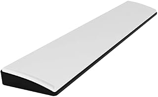 Ergonomic Wrist Rest for 60% Mechanical Keyboard Anti-Slip Rubber Feet with Memory Foam Wrist Cushion Support for Computer Laptop Hours of Comfortable Typing Working Gaming 11.3*2.8*0.8in(White)