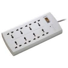 Huntkey 6 Sockets White Power Strip and Rebel Mini USB Keyboard LED Light (Small)