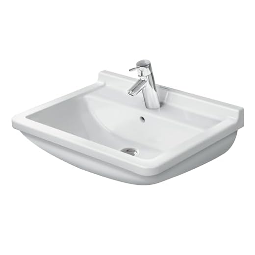 Duravit tvättställ Starck 3 60cm, 1 kranhål, Färg: Vit, 0300600000