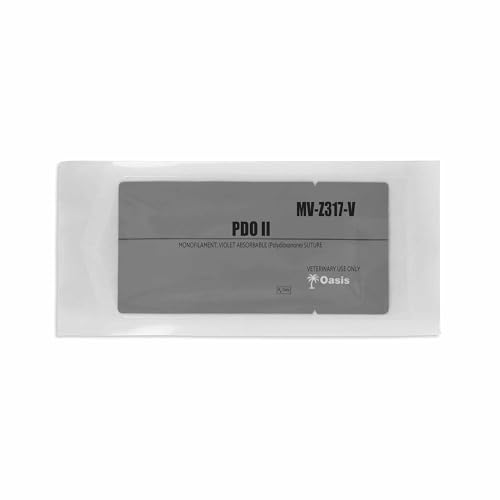 Image of Oasis Vet PDO (Polydioxanone) Surgical Suture, 2-0, (SH) 1 /2 26mm Round Bodied Needle, 75cm, 12 /Box, Veterinary Use