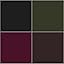 3#black/ Army Green/ Purple/ Brown, 4 Packs 3#black/ Army Green/ Purple/ Brown, 4 Packs