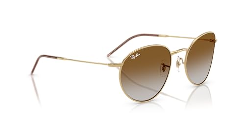 Ray-Ban RBR0103S Round Reverse Sunglasses, Gold/Clear Gradient Brown, 55 mm - image 6