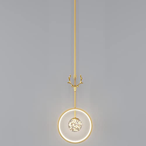 Lampe suspendu globe LED dorée : fini l'éclairage agressif