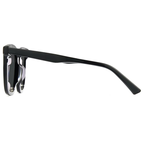 Image of Cyxus Polarized Rectangular Sunglasses Acetate Frame UV400 Protection Stylish Shades Women Men P1224