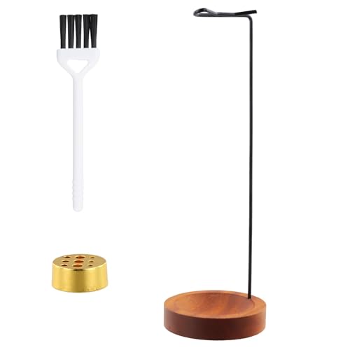 お香立て 灰がこぼれない 吊り下げ 線香立て 木台座 おしゃれ お盆用品 お仏壇 香炉 香道 茶道 ヨガ教室 オフィス 玄関先 茶室 瞑想室 書斎 お香は付いていません