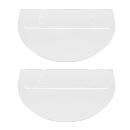 Phefop Estante Flotante para Plantas de Ventana, Estantes con Ventosa de Acrílico Transparente, 2 Uds, Soporte para Plantas Multicapa, Repisa Acrílica para Ventanas Interiores, Decoración de