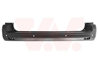 Pare-choc arrière VAN WEZEL 0944542 répare carrosserie abîmée avec cache noir