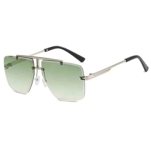 Lunettes de soleil UV400 protection totale avec verres de conduite et double pont en métal