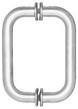 CRL 6" Polished Nickel (BM Series) Tubular Back-to-Back Pull Handle with Metal Washers