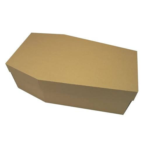 petbye Karton Tiersarg mit Satin Innenverkleidung - Größe XXL für große Haustiere 80x44x25 cm Haus-Tiersarg für Erdbestattung und Feuerbestattung Fester Papp-Sarg Tier-Sarg Extrastabil