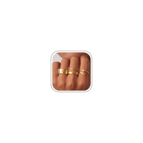 Sllaiss 14K Gold Plated Rings for Women Non Tarnish Stackable Ring Size 7 by Sllaiss - Used condition - US$12.42
