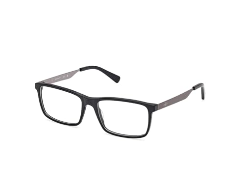 GANT Gafas masculinas, Preto fosco/preto fosco, 54-17-145