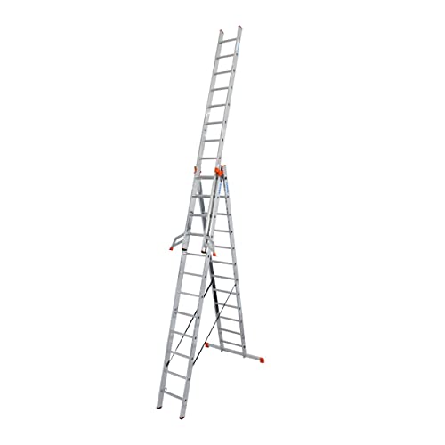 Krause Monto 129789 Sprossenleiter Treppe 3-teilig