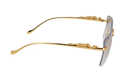 Flawless Rimless Rectangle Vintage Sunglasses Fashion Frameless Tinted Glasses for Women Men4