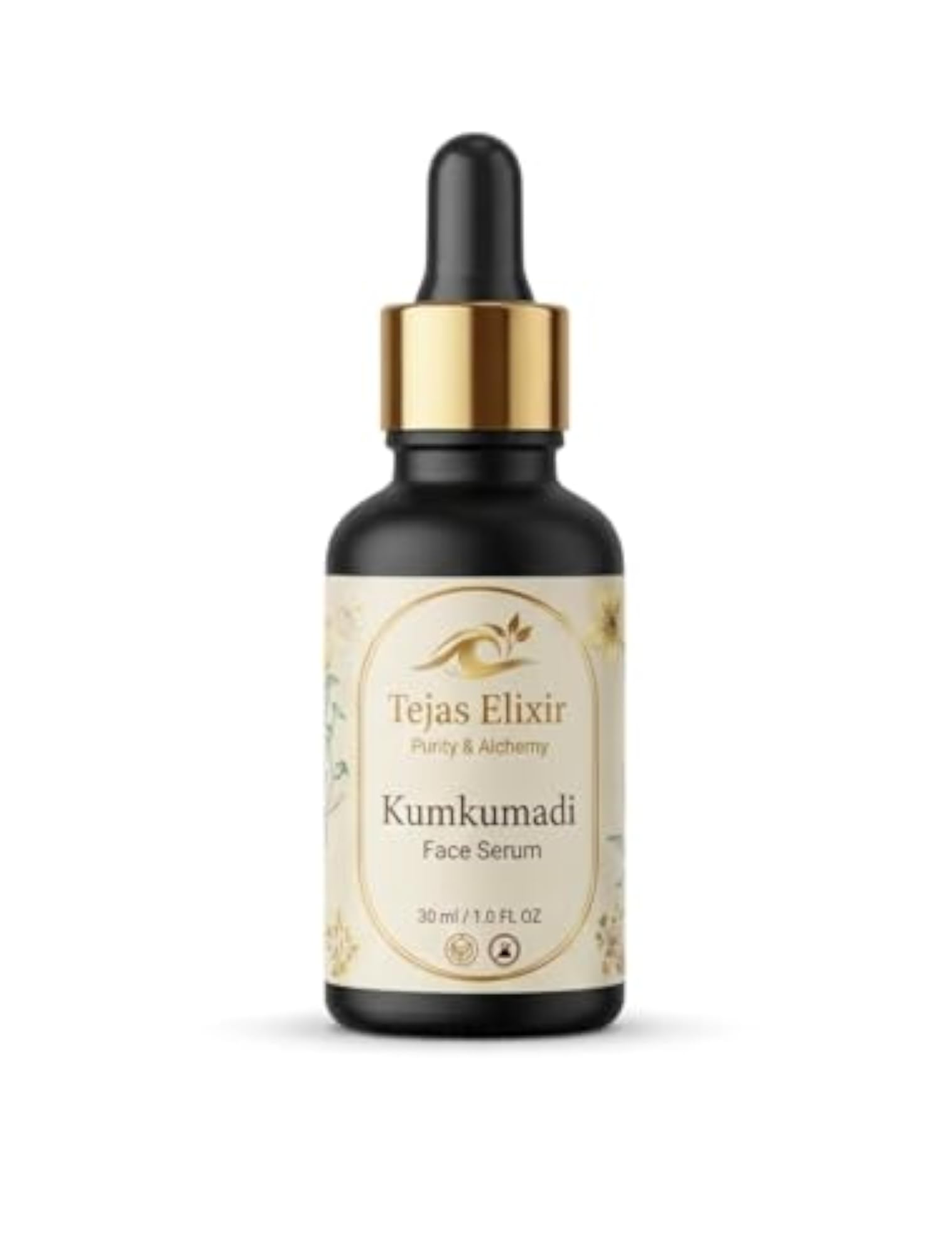 Kumkumadi Face Serum, Ayurvedic Skin Care, 30 ml Dropper Bottle