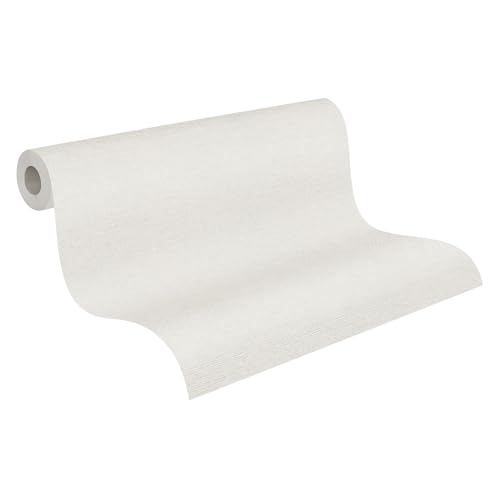 A.S. Création Vliestapete Strukturtapete - Uni Tapete 306889 in Creme - einfarbige Wandtapete für verschiedene Räume 10,05 m x 0,53 m