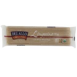 Delallo - Organic Whole Wheat Linguine Pasta - Case of 16 - 1 lb.