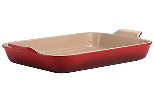 Le Creuset Travessa Retangular Heritage 32 cm Cerâmica Vermelho