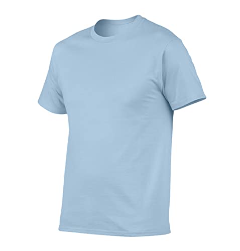 T-shirt d'été décontracté homme col rond manches courtes coton