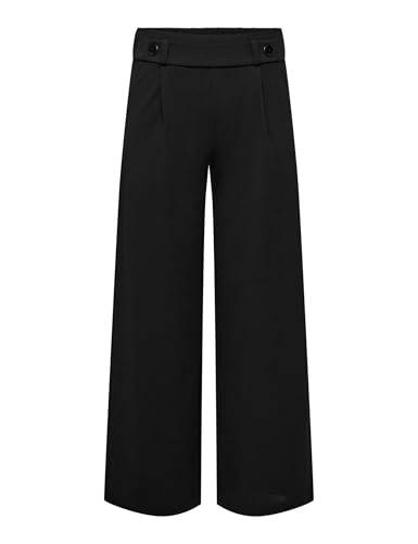 JdY Damen Jdygeggo New Long Pant JRS Noos Hose, Black/Detail:Black Buttons, XXL / 32L EU