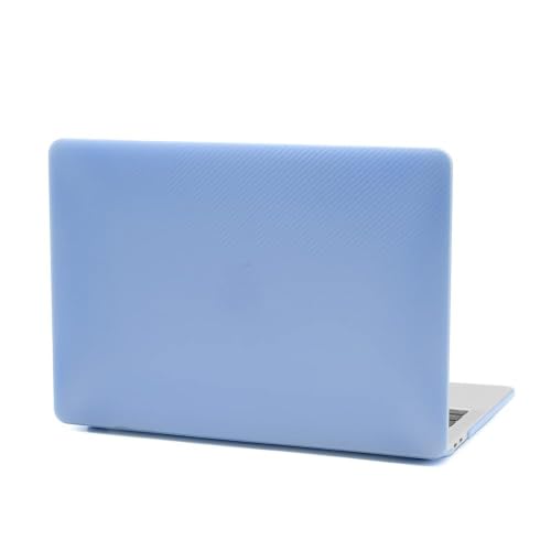 Image of Red Lemon Carbon Fibre Matte Hardcase Case Cover for M1 MacBook Air 13 inch M1 A2337 A2179 [2020 2019 2018 Release] M1 A2337 A2179 A1932 with Retina Display Touch id (Light Blue)