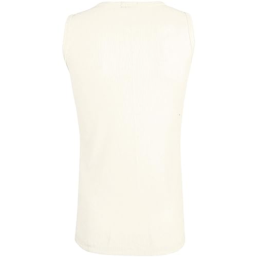 Girls Ribbed Vest Top 100% Cotton Stylish Top Summer Comfortable Fashion Tank Tops T-Shirts Age 2-13 Years3