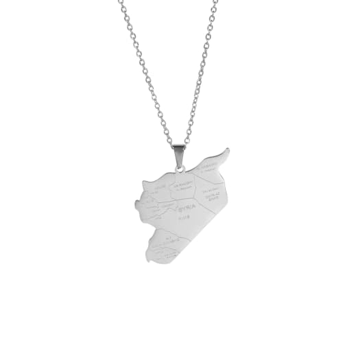 Bijoux pendentifs rétro drapeau syrien, le cadeau culturel inoubliable