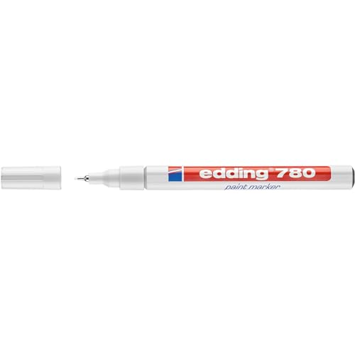 Edding 780 blanc feutre peinture pour décoration verre et loisirs créatifs