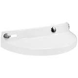 SOIMISS Motorradhelm Visier Vintage Sonnenschutz Weiß DREI knopf Helmpeak für Motocross...