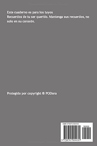 Miniatura 2 de mamá, te extrano mis recuerdos de ti - diario de duelo - regalo de funeral como recordatorio con plantilla para rellenar, espacio para fotos, rayado