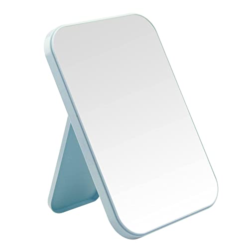 Image of Table Desk Vanity Makeup Mirror,8-Inch Portable Folding Mirror for Women(Blue,Pack of 1)