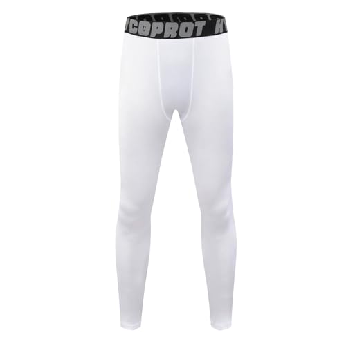 HYCOPROT Boys' Compression Pants Youth Leggings Tights Kids Athletic Sports Base Layer for Running Football Basketball2