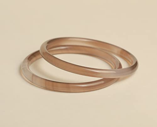 Image of Natural Agate Bracelet Bangle With Gift Box Free