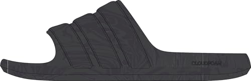 adidas Unisex-Adult Adilette Sportswear, Carbon/Aurora Black/Aurora Black, 8